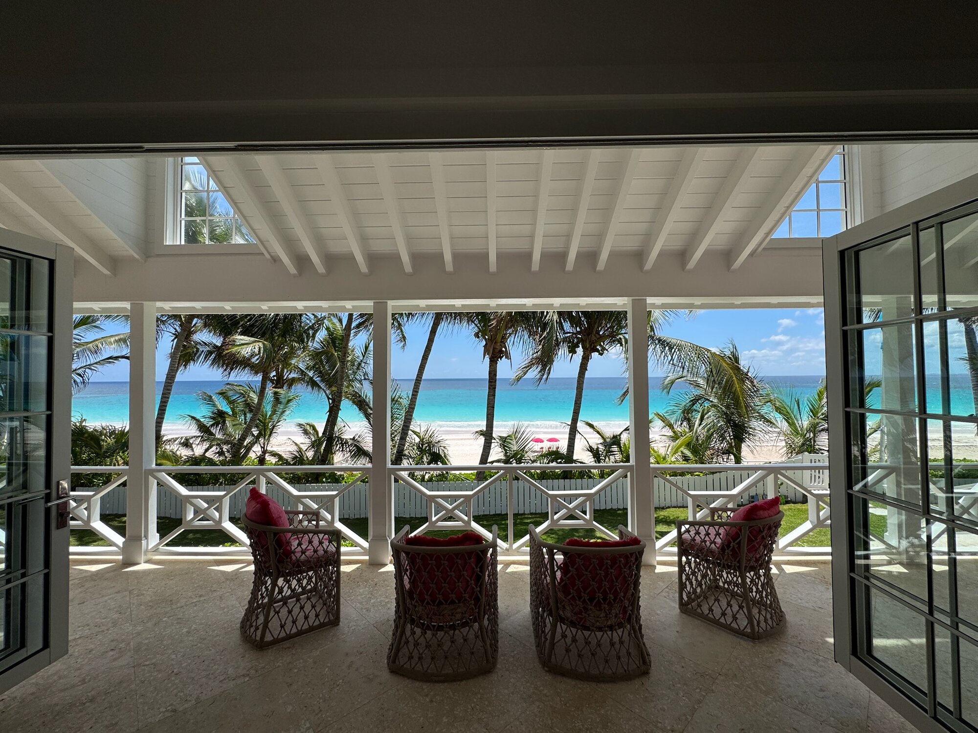 Porch looking over the Atlantic